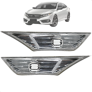 Par Pisca Lateral Para-lama Honda Civic 2017 2018 2019 2020 2021