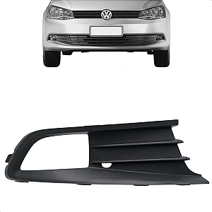 Moldura Grade Milha Gol G6 2012 2013 2014 Preta Com Furo