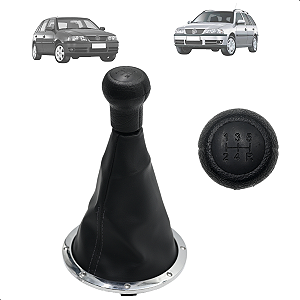 Bola Manopla Câmbio Coifa Aro Cromado Gol Saveiro Parati G3 1999 a 2005