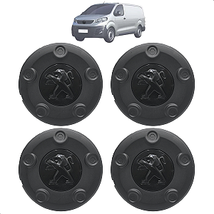 Kit 4 Calota Centro Roda Ferro Peugeot Expert 2020 2021 2022 2023