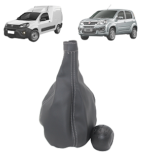 Kit Manopla Coifa Cambio Uno Vivace 2011 A 2016 Fiorino 2014 A 2020