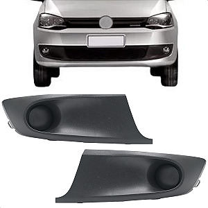 Par Moldura Grade Milha Sem Furo Fox 2011 2012 2013 2014 Preta