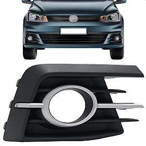 Tela Grade Milha Voyage Gol G7 2016 2017 Com Furo Aro Prata