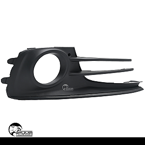 Moldura Grade Farol Milha Fox 2015 2016 2017 2018 2019 2020 2021 Com Furo Com Friso Preto