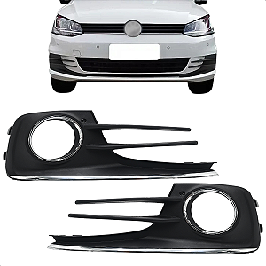 Kit Grade Moldura Farol Milha Fox Spacefox 2015 2016 17 18 19 2020 2021 2022 Aro Cromado