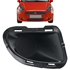 Moldura Tela Grade Milha Punto 2007 2008 2009 2010 2011 2012 Preto Sem Furo