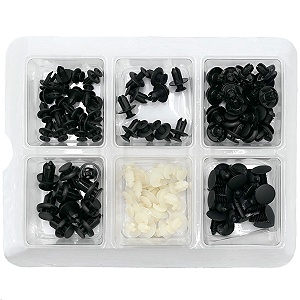 Kit 100 Presilha Grampo Parabarro Parachoque Universal Carro