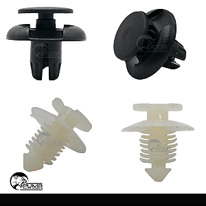 Kit 150 Presilha Grampo Parabarro Parachoque Universal Carro