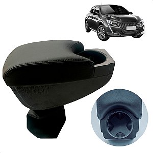 Encosto Descanso De Braço Apoio Em Couro Peugeot 208 2023 Porta Copos
