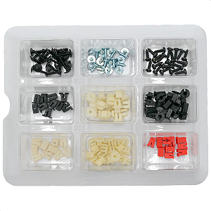 Kit 150 Buchas Presilhas Parafusos Grampos Variados Aplicação Carro Universal
