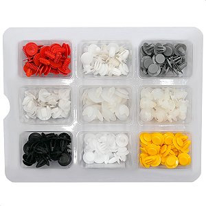 Kit 190 Presilha Grampo Forro De Porta Universal Carro