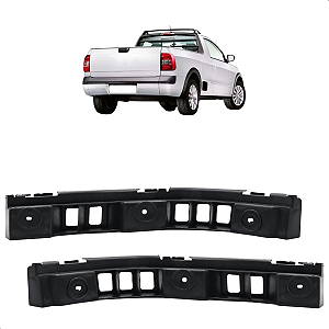 Kit Guia Parachoque Suporte Traseiro Saveiro G5 G6 G7 2009 a 2018