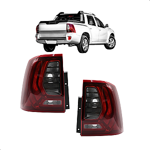 Par Lanterna Traseira Duster Oroch 2016 2017 2018 2019 2020 2021 2022 Acrílico