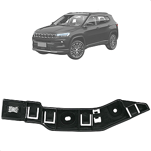 Suporte Guia Parachoque Jeep Compass 2016 17 18 19 2020 A 2023 Dianteiro