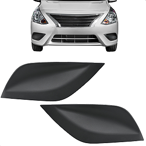 Par Grade Moldura Farol Milha Versa 2015 2016 17 18 19 2020 2021 Sem Furo