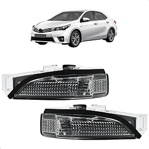 Par Pisca Lente Seta Retrovisor Corolla Yaris 2016 2017 2018 2019