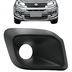 Grade Farol Milha Uno 2017 2018 2019 2020 2021 2022 Preta Com Furo