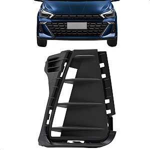 Moldura Farol Milha Hb20 2023 2024 Preta Sem Furo