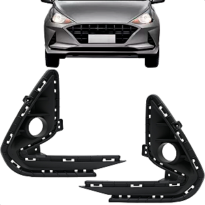 Par Grade Parachoque Hb20 Hatch Sedan 2021 2022 Preta Com Furo