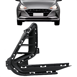 Grade Parachoque Hb20 Hatch Sedan 2021 2022 Preta Sem Furo