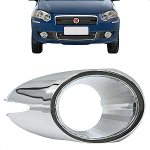 Aro Copo Moldura Cromada Farol Milha Palio Siena 2008 09 2010 2011