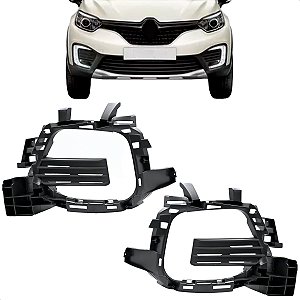 Par Moldura Suporte Farol Milha Auxiliar Captur 2017 2018 2019 2020 2021