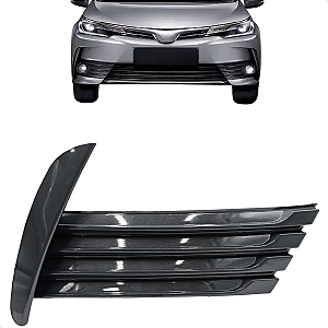 Moldura Farol Milha Corolla 2018 2019 2020 2021 Grafite Sem Furo