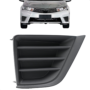 Moldura Farol Milha Corolla 2014 2015 2016 2017 Sem Furo