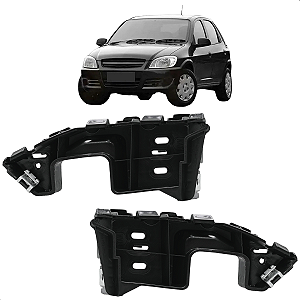 Par Suporte Guia Parachoque Dianteiro Prisma 2007 a 2011 Celta 2007 a 2016
