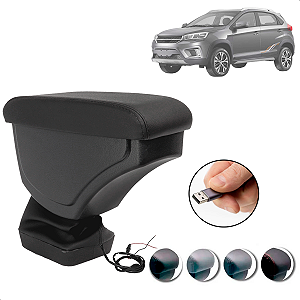 Encosto Descanso Braço Apoio Tiggo 2 2018 2019 2020 2021 Com Usb