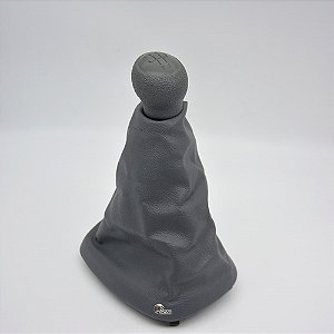 Coifa Câmbio Manopla Clio 2000 01 02 03 04 05 06 07 08 09 10 a 2016 Cinza C/Base