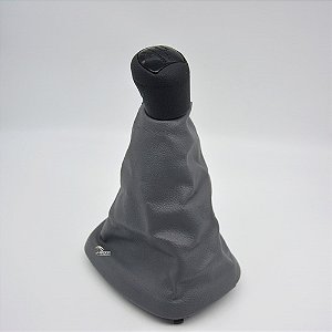 Coifa Câmbio Manopla Clio 2000 01 02 03 04 05 06 07 08 09 10 a 2016 Cinza C/Base