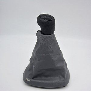 Coifa Câmbio Manopla Clio 2000 01 02 03 04 05 06 07 08 09 10 a 2016 Cinza C/Base