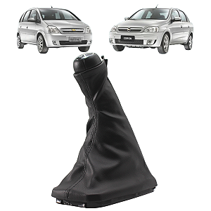 Kit Coifa Cambio + Manopla Meriva/Corsa 2003 04 05 06 07 08 09 10 11 2012