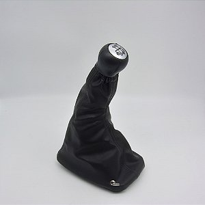 Kit Coifa Cambio + Manopla Meriva/Corsa 2003 04 05 06 07 08 09 10 11 2012 Grafite