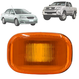 Pisca Para Lama Lateral Corolla Fielder Hilux SW4 2006 2007 2008 Sem Soquete Ambar