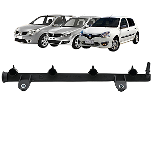 Flauta Bico Injetor Renaut Clio Logan Sandero Symbol 1.6 8v