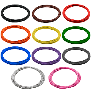 Cabo Automotivo Flexivel 0,75mm 100% Cobre 25 Metros Colorido