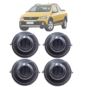 4 Saida Ar Grade Difusor Gol Parati Saveiro G4 G5 G6 2006 a 2017 Sem Aro