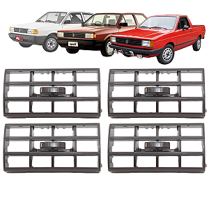 4 Saida Do Ar Grade Tela Gol Parati Saveiro Voyage 1981 82 83 84 85 86 1987 Marrom