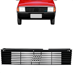 Grade Frontal Radiador Uno Mille Eletronic Fiorino 1992 1993 1994 Preta Completa