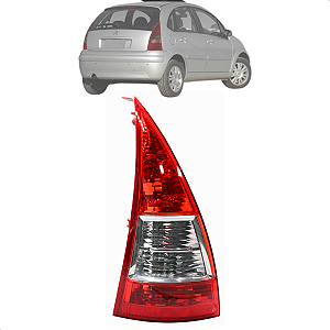 Lanterna Farol Luz De Freio C3 Hatch 2006 2007 2008 2009 2010 2011 2012 Esquerdo
