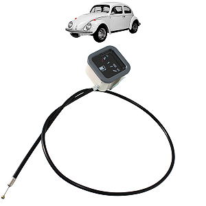 Indicador Marcador Relogio Combustível Fusca 1977 a 1982 Cinza