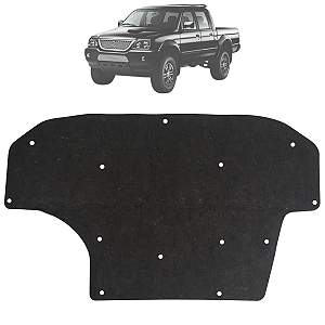 Manta Forro Acustico De Capô L200 GL GLS Quadrada 1995 Até 2006 + Presilhas
