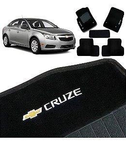 Jogo De Tapete Carpete Logo Bordado Cruze 2011 Até 2014