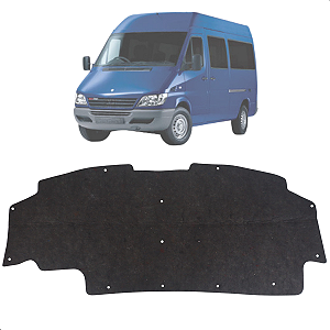 Forro Manta Acústica Capô Sprinter 2004 2005 2006 2007 2008 Com Presilhas