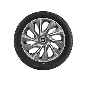 Calota Ds4 Sport Cup Grafite Prata Universal