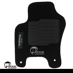 Jogo De Tapetes 4 Peças Jeep Renegade 2015 Até 2020 Preto