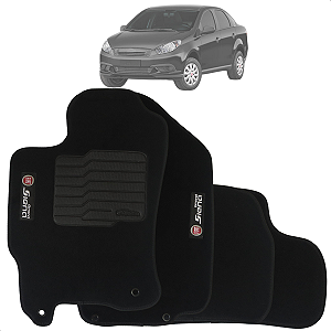 Jogo De Tapetes Carpete Gand Siena 2012 Até 2021 Preto