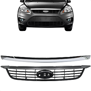 Grade Frontal + Friso Da Moldura Focus 2008 2009 2010 2011 2012